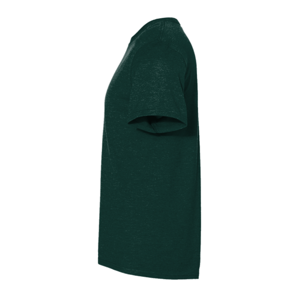Jerzees Premium Blend Ring-Spun T-Shirt, Forest Green Heather, Left Sleeve view