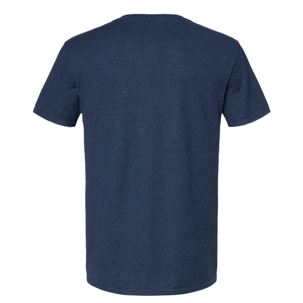 Jerzees Premium Blend Ring-Spun T-Shirt, Indigo Heather, Back view