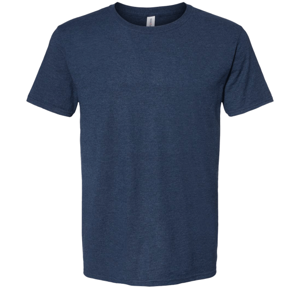 Jerzees Premium Blend Ring-Spun T-Shirt, Indigo Heather, Front view