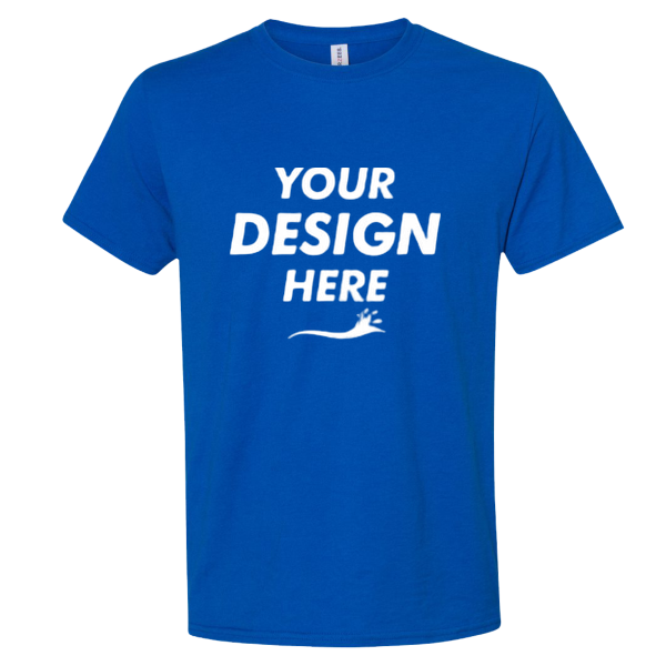 Jerzees Premium Blend Ring-Spun T-Shirt, Royal, Front view, Mockup