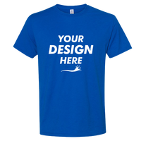 Jerzees Premium Blend Ring-Spun T-Shirt, Royal, Front view, Mockup
