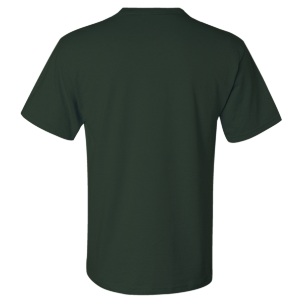 Jerzees Unisex Dri-Power® 50/50 Pocket T-Shirt, Forest Green, Back view