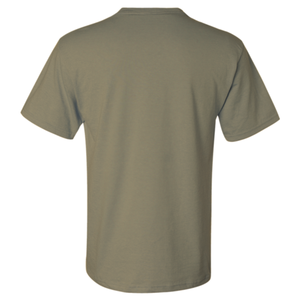 Jerzees Unisex Dri-Power® 50/50 Pocket T-Shirt, Khaki, Back view
