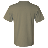 Jerzees Unisex Dri-Power® 50/50 Pocket T-Shirt, Khaki, Back view