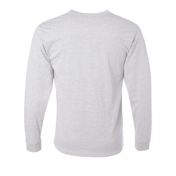 Jerzees Unisex Dri-Power® Long Sleeve 50/50 T-Shirt, Ash, Back view