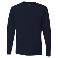 Jerzees Unisex Dri-Power® Long Sleeve 50/50 T-Shirt, Black, Front view