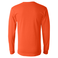 Jerzees Unisex Dri-Power® Long Sleeve 50/50 T-Shirt, Burnt Orange, Back view