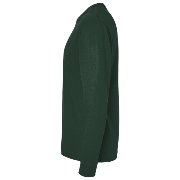 Jerzees Unisex Dri-Power® Long Sleeve 50/50 T-Shirt, Forest Green, Left Sleeve view