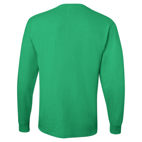 Jerzees Unisex Dri-Power® Long Sleeve 50/50 T-Shirt, Kelly, Back view
