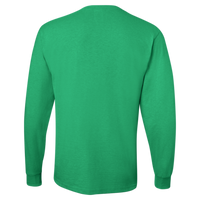 Jerzees Unisex Dri-Power® Long Sleeve 50/50 T-Shirt, Kelly, Back view