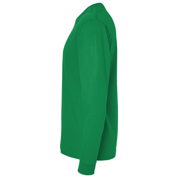 Jerzees Unisex Dri-Power® Long Sleeve 50/50 T-Shirt, Kelly, Left Sleeve view