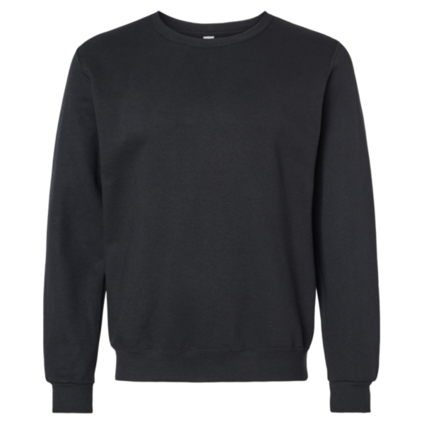 Jerzees Unisex Eco™ Premium Blend Ring-Spun Crewneck Sweatshirt, Black Ink, Front view