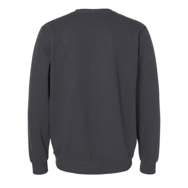 Jerzees Unisex Eco™ Premium Blend Ring-Spun Crewneck Sweatshirt, Black Ink Heather, Back view