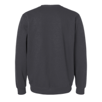 Jerzees Unisex Eco™ Premium Blend Ring-Spun Crewneck Sweatshirt, Black Ink Heather, Back view