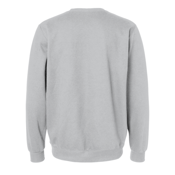 Jerzees Unisex Eco™ Premium Blend Ring-Spun Crewneck Sweatshirt, Frost Grey Heather, Back view