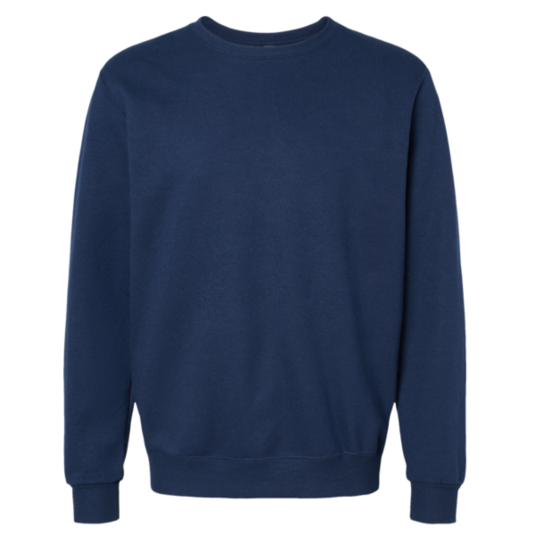 Jerzees Unisex Eco™ Premium Blend Ring-Spun Crewneck Sweatshirt, J. Navy, Front view