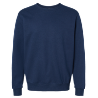 Jerzees Unisex Eco™ Premium Blend Ring-Spun Crewneck Sweatshirt, J. Navy, Front view