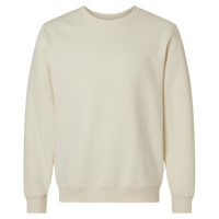 Jerzees Unisex Eco™ Premium Blend Ring-Spun Crewneck Sweatshirt, Sweet Cream Heather, Front view