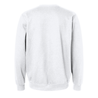 Jerzees Unisex Eco™ Premium Blend Ring-Spun Crewneck Sweatshirt, White, Back view