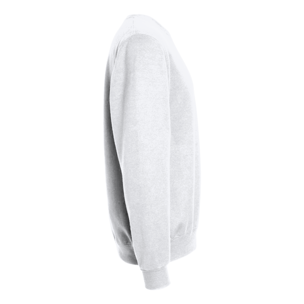 Jerzees Unisex Eco™ Premium Blend Ring-Spun Crewneck Sweatshirt, White, Right Sleeve view