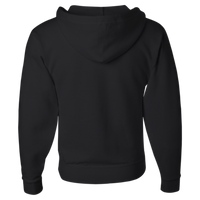 Jerzees Unisex NuBlend® Full-Zip Hooded Sweatshirt, Black, Back view