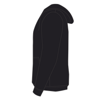 Jerzees Unisex NuBlend® Full-Zip Hooded Sweatshirt, Black, Left Sleeve (Long) view