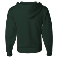 Jerzees Unisex NuBlend® Full-Zip Hooded Sweatshirt, Forest Green, Back view