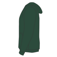 Jerzees Unisex NuBlend® Full-Zip Hooded Sweatshirt, Forest Green, Left Sleeve (Long) view