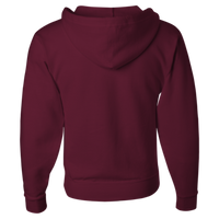 Jerzees Unisex NuBlend® Full-Zip Hooded Sweatshirt, Maroon, Back view
