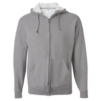 Jerzees Unisex NuBlend® Full-Zip Hooded Sweatshirt, Oxford, Front view
