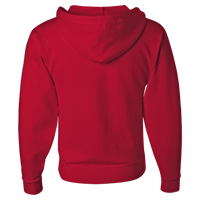 Jerzees Unisex NuBlend® Full-Zip Hooded Sweatshirt, True Red, Back view