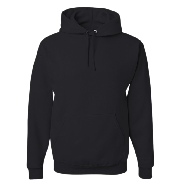 Jerzees Unisex NuBlend® Hooded Sweatshirt, Black, Front view