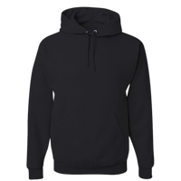 Jerzees Unisex NuBlend® Hooded Sweatshirt, Black, Front view
