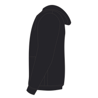 Jerzees Unisex NuBlend® Hooded Sweatshirt, Black, Left Sleeve view
