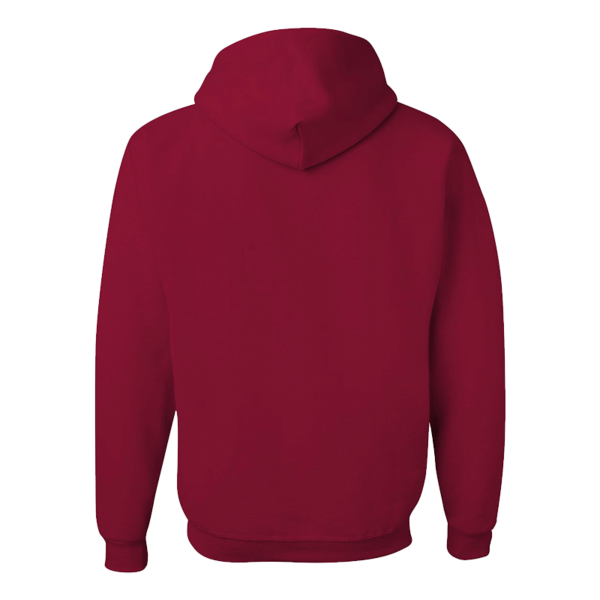 Jerzees Unisex NuBlend® Hooded Sweatshirt, Cardinal, Back view