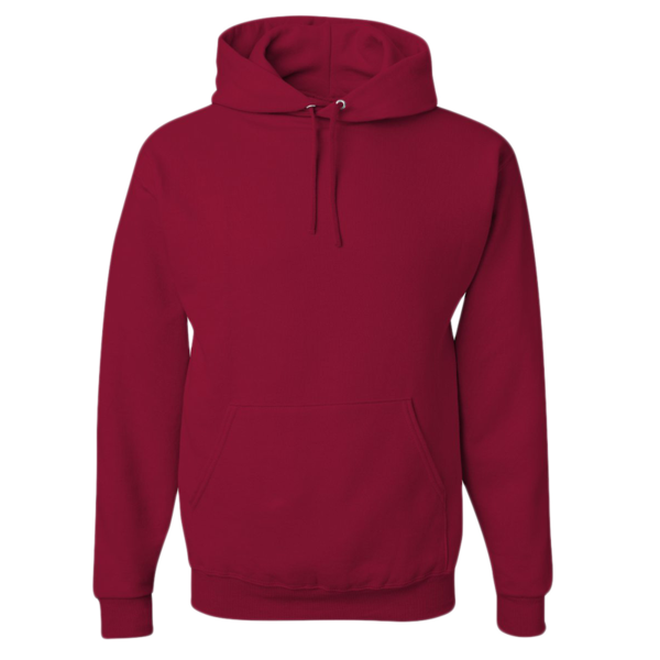 Jerzees Unisex NuBlend® Hooded Sweatshirt, Cardinal, Front view