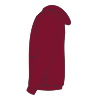Jerzees Unisex NuBlend® Hooded Sweatshirt, Cardinal, Left Sleeve view