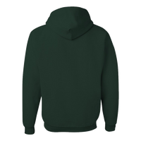 Jerzees Unisex NuBlend® Hooded Sweatshirt, Forest Green, Back view