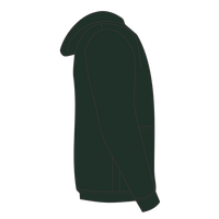 Jerzees Unisex NuBlend® Hooded Sweatshirt, Forest Green, Right Sleeve view