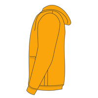 Jerzees Unisex NuBlend® Hooded Sweatshirt, Gold, Left Sleeve view