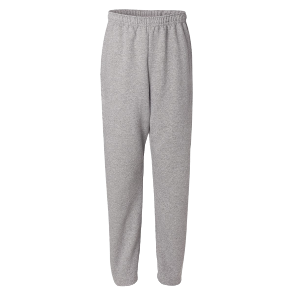Jerzees Unisex NuBlend® Open-Bottom Sweatpants with Pockets, Oxford, Front view
