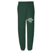 Jerzees Unisex NuBlend® Sweatpants, Forest Green, Front view, Mockup