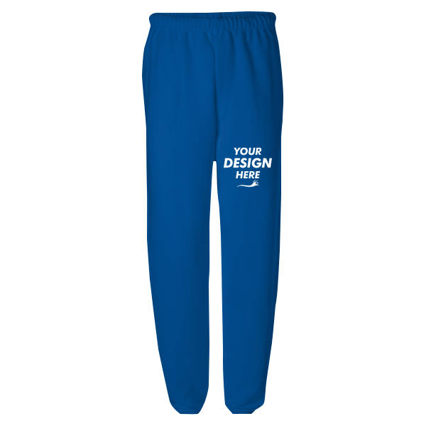 Jerzees Unisex NuBlend® Sweatpants, Royal, Front view, Mockup