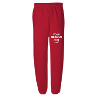 Jerzees Unisex NuBlend® Sweatpants, True Red, Front view, Mockup