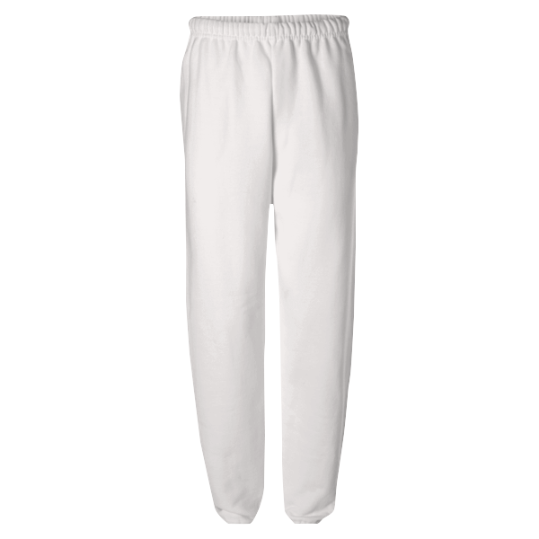 Jerzees Unisex NuBlend® Sweatpants, White, Front view