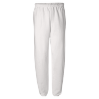 Jerzees Unisex NuBlend® Sweatpants, White, Front view