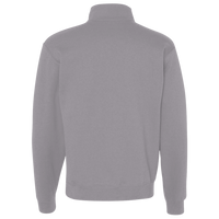 Jerzees Unisex Nublend® Cadet Collar Quarter-Zip Sweatshirt, Ash, Back view
