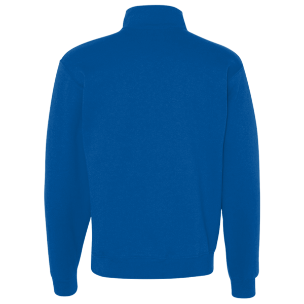 Jerzees Unisex Nublend® Cadet Collar Quarter-Zip Sweatshirt, Royal, Back view