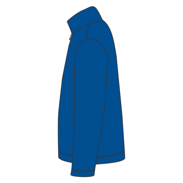 Jerzees Unisex Nublend® Cadet Collar Quarter-Zip Sweatshirt, Royal, Left Sleeve view