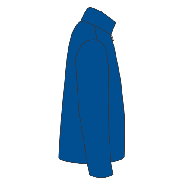 Jerzees Unisex Nublend® Cadet Collar Quarter-Zip Sweatshirt, Royal, Right Sleeve view
